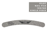 Pilot Nail File C10ZB ‏180/100 PNF- ‏111 (12Pcs) - Curve  Banana (Grey)