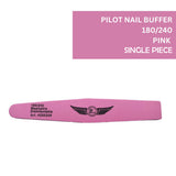 Pilot 12 Pcs Pack Nail Buffer S7PK-M 180/240 - Pink PNB-209