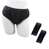 Pilot Disposable Panties 58x35 CM – 100 Pcs (Black & Pink ) Soft, Hygienic, Single-Use Underwear for Spa, Salon, Travel & Postpartum
