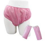 Pilot Disposable Panties 58x35 CM – 100 Pcs (Black & Pink ) Soft, Hygienic, Single-Use Underwear for Spa, Salon, Travel & Postpartum