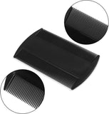 Pilot Double-Sided Lice Comb - Black, Fine Tooth Comb for Lice & Nits Removal, Ergonomic & Durable for Kids and Adults