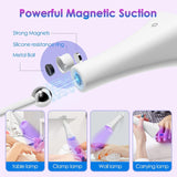 Portable UV Nail Lamp 032 (YT-128) – Multifunctional Magnetic Suction LED Nail Light with 360° Rotation, Adjustable Brightness, Rechargeable for Gel Nails