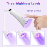 Portable UV Nail Lamp 032 (YT-128) – Multifunctional Magnetic Suction LED Nail Light with 360° Rotation, Adjustable Brightness, Rechargeable for Gel Nails