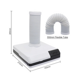 Nail Dust Collector/Vacuum Japanese Style 60W with Reusable Filter & LED Light for Salon and Home Use