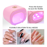 Portable TV-Style Mini LED Nail Lamp – Fast Drying, 4 LED UV Light for Gel Polish Curing