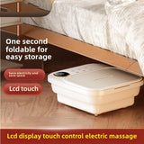 ZG-H2381C Folding Foot SPA Machine – Electric Heated 8L Foot Bath with Water Bubbles, Six Roller Massage Groups, Automatic Heating, Red Light Therapy, LCD Display, Portable Handle & Insulation Cover