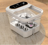 ZG-H9801C Foldable Foot SPA Machine – 15L Heated Foot Bath with UV Sterilization, Automatic Massage Rollers, Touch Control LCD, PTC Heating, Surfing Water Function, and Portable Design