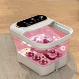 ZG-H9801C Foldable Foot SPA Machine – 15L Heated Foot Bath with UV Sterilization, Automatic Massage Rollers, Touch Control LCD, PTC Heating, Surfing Water Function, and Portable Design