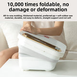 ZG-H2387C Folding Foot SPA Machine – Deep 15L Heated Foot Bath with Water Bubbles, 6 Smooth Massage Rollers, Red Light Therapy, Lightweight Portable Design for Home Relaxation