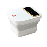 ZG-H2387C Folding Foot SPA Machine – Deep 15L Heated Foot Bath with Water Bubbles, 6 Smooth Massage Rollers, Red Light Therapy, Lightweight Portable Design for Home Relaxation