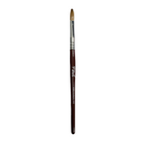 Amora 100% Pure Kolinsky Nail Brush – Brown Wooden Handle, Professional-Grade Acrylic Powder Brush (Sizes #8, #10, #12, #14)