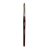 Amora 100% Pure Kolinsky Nail Brush – Brown Wooden Handle, Professional-Grade Acrylic Powder Brush (Sizes #8, #10, #12, #14)