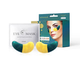 Mondsub Double Color Eye Mask (6 Pairs) – Hydrogel Under Eye Patches for Dark Circles, Puffiness, Wrinkles & Eye Bags – Black Truffle, Cherry Blossom, Lavender, Seaweed, Tremella, Carnosine