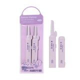 Eyebrow Razor Set LLT40 – 2pcs Women’s Facial Hair & Eyebrow Trimmers, Stainless Steel Washable Blades, Retractable Dustproof Cover, Safe & Smooth Shaving, Purple