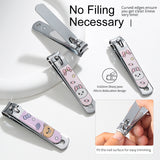 3-in-1 Portable Nail Care Kit LLT19 – Mini Nail Clippers, Cuticle Remover, and Nail File Set, Stainless Steel, Travel-Friendly