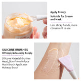 2-in-1 Silicone Mask Brush LLT36, Dual-Ended Facial Mask Applicator with Spatula & Scoop – Soft Food-Grade Silicone Skincare Tool for Applying & Removing Face Masks (Purple)