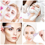 2-in-1 Silicone Mask Brush LLT36, Dual-Ended Facial Mask Applicator with Spatula & Scoop – Soft Food-Grade Silicone Skincare Tool for Applying & Removing Face Masks (Purple)