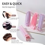 Hair Roller Clips  LLT10-2 2pcs - Purple Velcro Roller Clip & Root Volume Clip  Styling Tools for Bangs & Lift