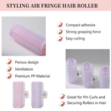 Hair Roller LLT11 - Velcro Hair Roller with Matching Clip (Purple, 6.8cm)