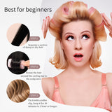 Hair Roller LLT12 6.8 cm 3pcs set - Self-Gripping Heat-Resistant Rollers for Volume, Waves & Curls (Purple)