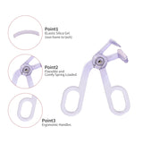 Eyelash Curler LLT09 - Purple Wide & Detail Curlers for Perfect Lower and Upper Lashes, Travel-Friendly Lash Tool for Natural, Full Lashes