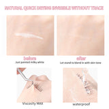 False Eyelash LLT26-C 4pairs - Purple Lightweight Artificial Fiber, Clear Band, Hypoallergenic, Waterproof, 4 Pairs + 48-Hr Hold Lash Glue