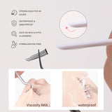 False Eyelashes LLT27-A ,  Lightweight Soft Synthetic Lashes + Latex-Free Vegan DIY Cluster Lash Glue , Waterproof 48H Hold