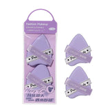 Makeup Sponge LLT13 2pcs - Purple Purple Heart-Shaped Makeup Sponge Set – Soft, Water-Expanding Blenders