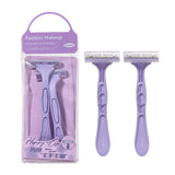 Shaving Razor LLT01 – 2pcs Double Blade Stainless Steel Razor with Lubricating Strip for Face, Body & Underarms – Smooth, Gentle & Precise Hair Removal