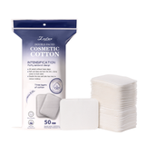 Cotton Pads SY456 – Purple 50pcs Large, Thick, Silky Soft Makeup Removal Pads, Plant Fiber, Lint-Free, Hemmed Edges