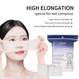 Cotton Pads SY458 – Purple 200pcs Facial Compress Pads, Soft Non-Woven Cotton with High Moisture Retention and Nose/Mouth Slit Design