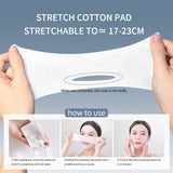 Cotton Pads SY458 – Purple 200pcs Facial Compress Pads, Soft Non-Woven Cotton with High Moisture Retention and Nose/Mouth Slit Design