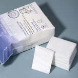 Cotton Pads SY458 – Purple 200pcs Facial Compress Pads, Soft Non-Woven Cotton with High Moisture Retention and Nose/Mouth Slit Design