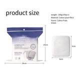 Pearl Grain Cotton Pads SY465 – Purple 100pcs, Soft Fluffy Sandwich Design, High Absorption, Double-Sized, Gentle on Skin for Makeup Removal