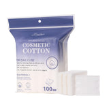 Cotton Pads SY450 100pcs / 222pcs - Purple Rectangular Natural Cotton Pads, Soft, Flexible, Absorbent, Gentle on Skin for Makeup & Nail Polish Removal