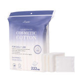 Cotton Pads SY450 100pcs / 222pcs - Purple Rectangular Natural Cotton Pads, Soft, Flexible, Absorbent, Gentle on Skin for Makeup & Nail Polish Removal