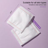 Cotton Pads SY455 – Purple 100pcs, Finger Insert Rectangular Cotton Pads for Controlled Makeup Removal & Skincare