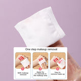 Cotton Pads SY455 – Purple 100pcs, Finger Insert Rectangular Cotton Pads for Controlled Makeup Removal & Skincare