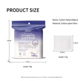 Cotton Pads SY455 – Purple 100pcs, Finger Insert Rectangular Cotton Pads for Controlled Makeup Removal & Skincare