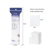 Cotton Pads SY453 – Purple 500pcs Thin Square Cotton Pads, Skin-Friendly for Makeup & Nail Polish Removal