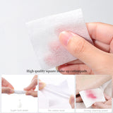 Cotton Pads SY453 – Purple 500pcs Thin Square Cotton Pads, Skin-Friendly for Makeup & Nail Polish Removal