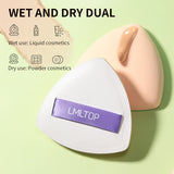 Makeup Sponge SY235 – Purple Triangle Blending Sponge for Foundation, Concealer, and Powder