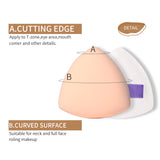 Makeup Sponge SY235 – Purple Triangle Blending Sponge for Foundation, Concealer, and Powder