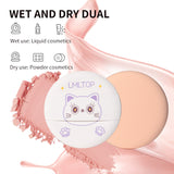 Makeup Sponge SY232 - Purple Round PU & Spongy Layered Sponge for Wet and Dry Makeup with Ribbon Grip