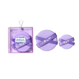 Makeup Sponge SY231 – 2pcs Purple Beauty Sponges for Wet & Dry Makeup, Soft & Elastic with Crisscross Handle, Small & Large Sizes