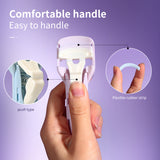 Eyelash Curler SY530 2pcs - Routine & Detailed Curlers with Comfortable Handles (Purple)