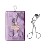 Stainless Steel Eyelash Curler with Ergonomic Handle SY532 – Spring Loaded, Gentle Silica Gel Pad (Purple)