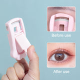 Eyelash Curler SY533 2pcs - 2-Piece Eyelash Curler Set – Paw Handle, Wide-Angle & Detailer Curlers (Purple)