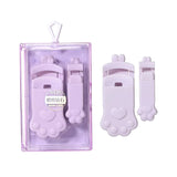 Eyelash Curler SY533 2pcs - 2-Piece Eyelash Curler Set – Paw Handle, Wide-Angle & Detailer Curlers (Purple)