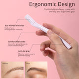 Eyebrow Razor A0851 3pcs – Stainless Steel Multipurpose Hair Trimming Razor with Anti-Slip Handle and Protective Cover – Purple